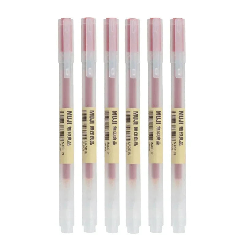 0.38 or .5mm MUJI Gel Pen Set of 6 or 8