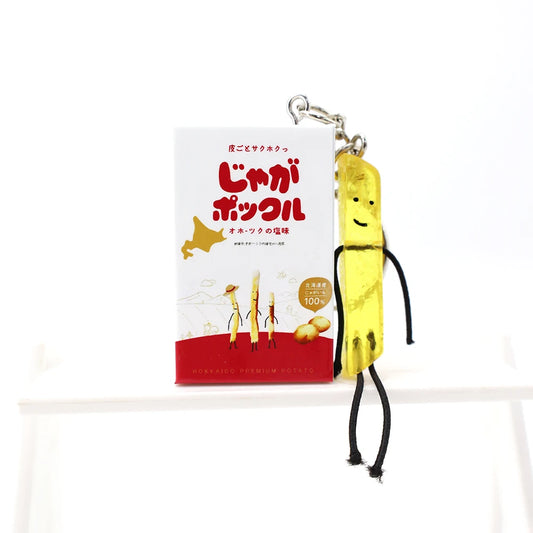 Simulated Box of Jaga Pokkuru (じゃがポックル) Potato Sticks Keychain