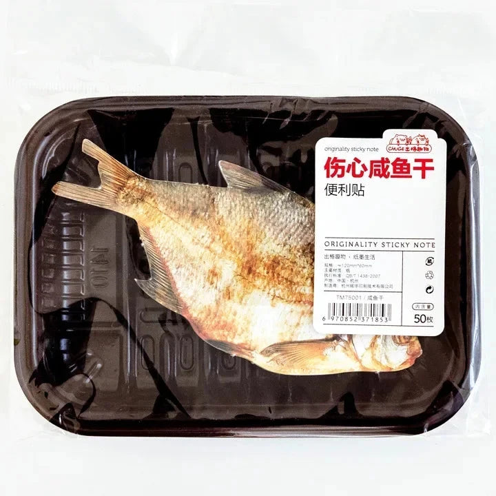 CHUGU 50 Sheet Hyper-Realistic Pack of Meat Memo Pad