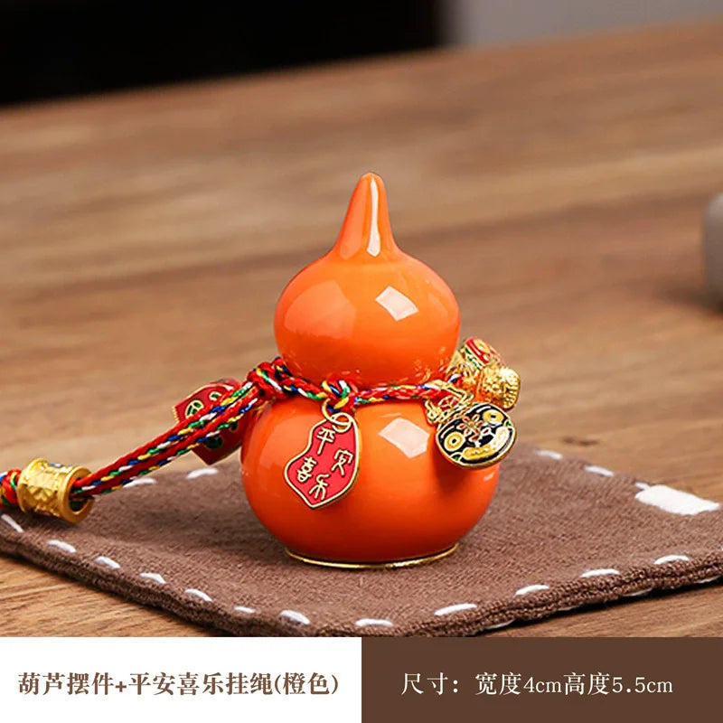 Mini Lucky Ceramic Gourd Ornament