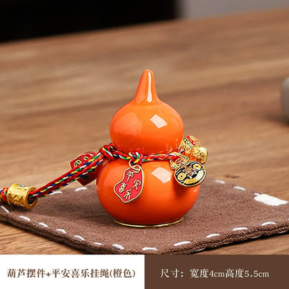 Mini Lucky Ceramic Gourd Ornament