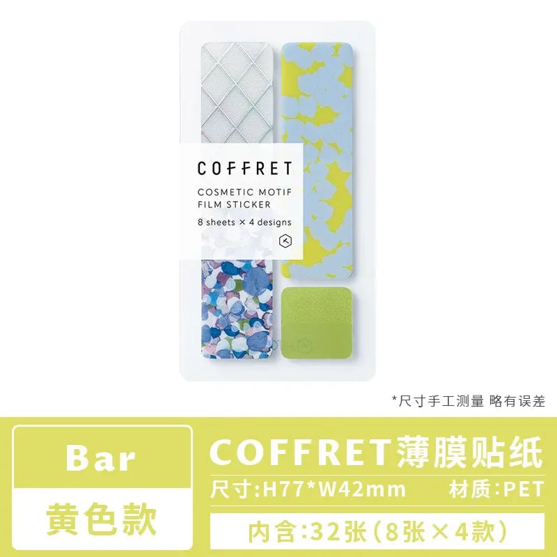 Kingjim COFFRET Makeup Palette Inspired Sticker Pack