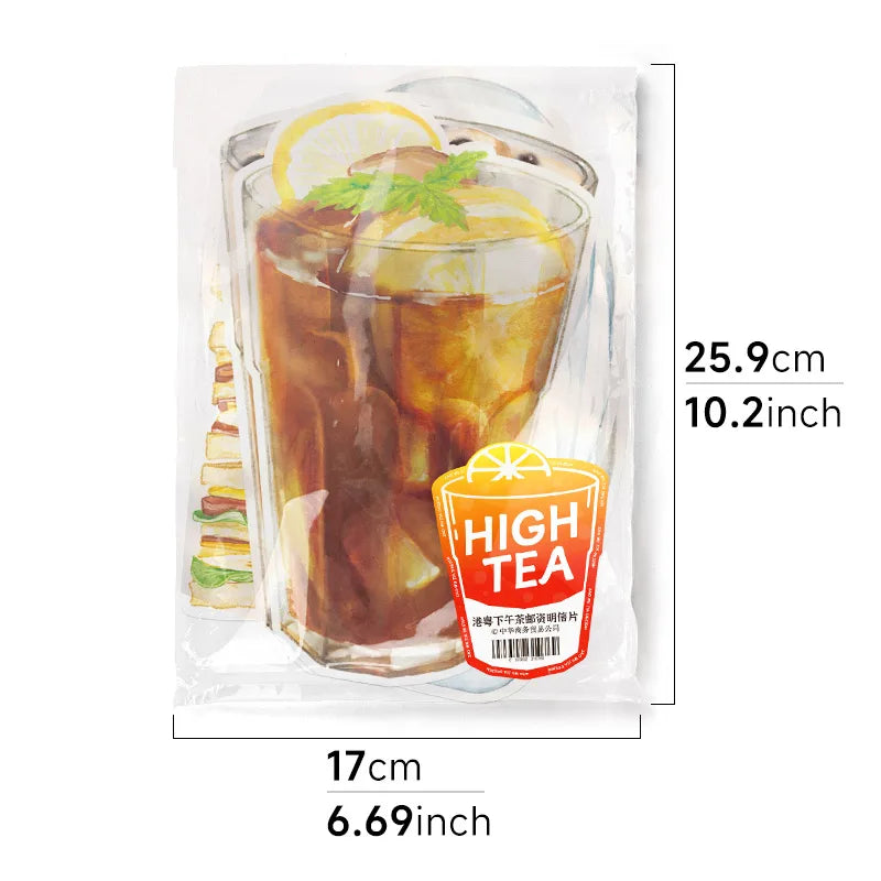 Watercolor Hong Kong Food Illustration Postcard Set