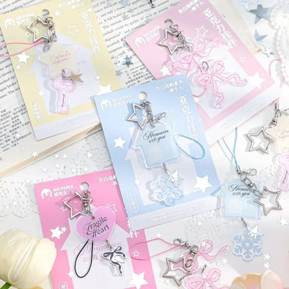 Lighthearted Acrylic Pendant Keychain