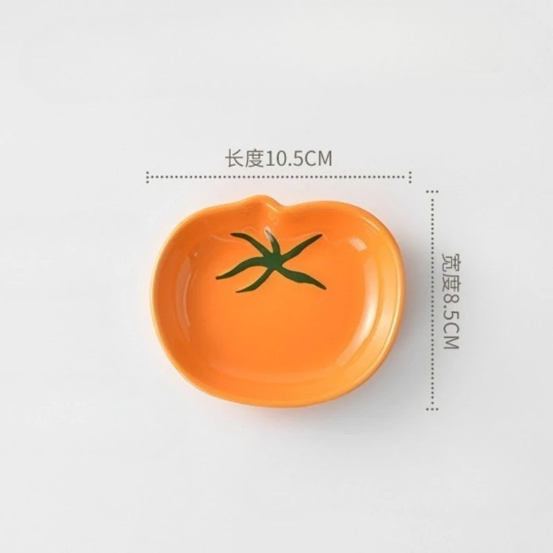 Tomato Shaped Ceramic Sauce Dish