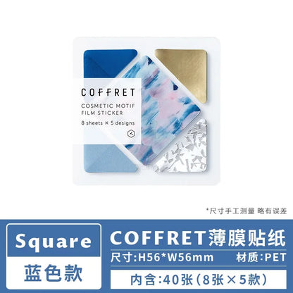 Kingjim COFFRET Makeup Palette Inspired Sticker Pack
