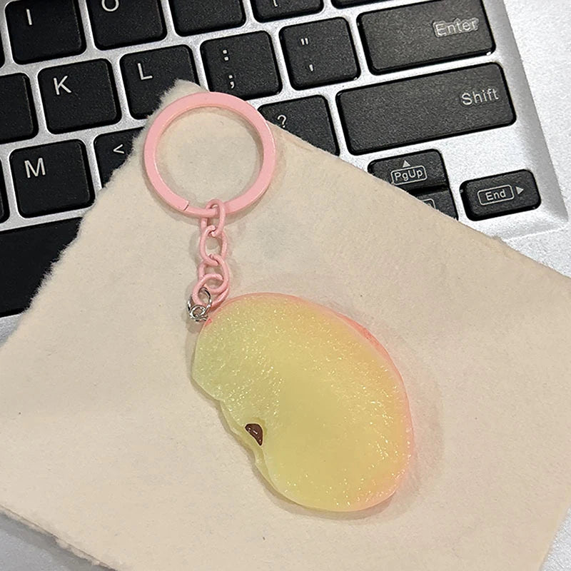 Semi-Glossy Fruit Slice Keychain