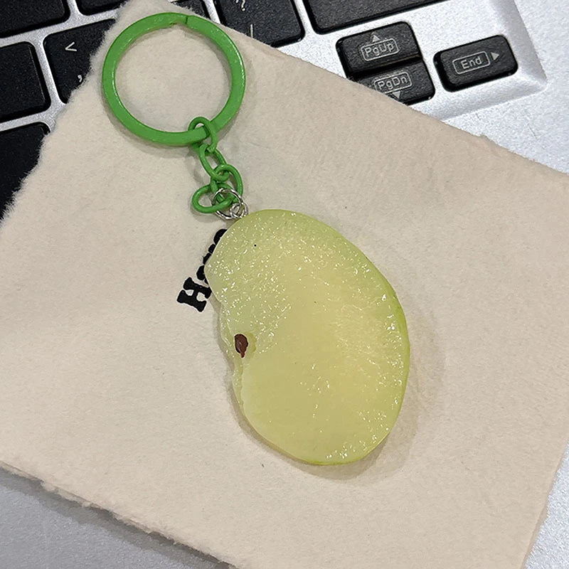 Semi-Glossy Fruit Slice Keychain