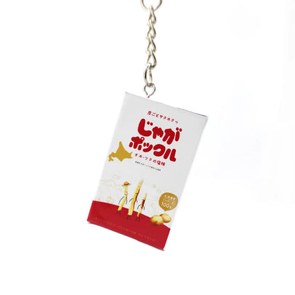 Simulated Box of Jaga Pokkuru (じゃがポックル) Potato Sticks Keychain