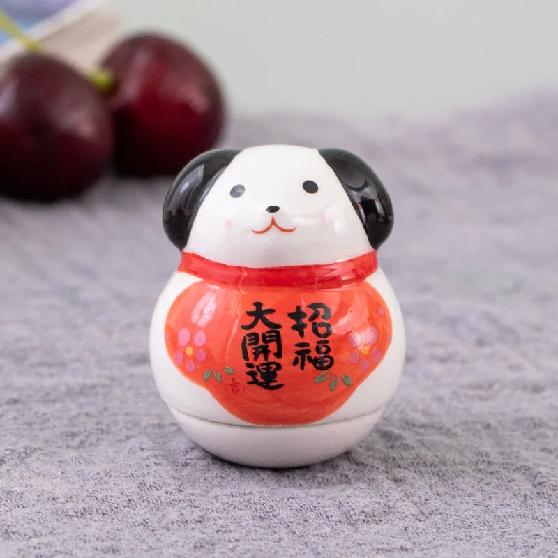 Ceramic Balancing Animal Zodiac Figures