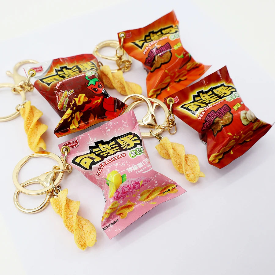 Simulation 可樂果 (Koloko) Bag of Pea Crackers Keychain