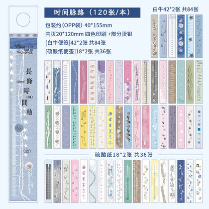 120 Sheet Long Strip Pad of Paper