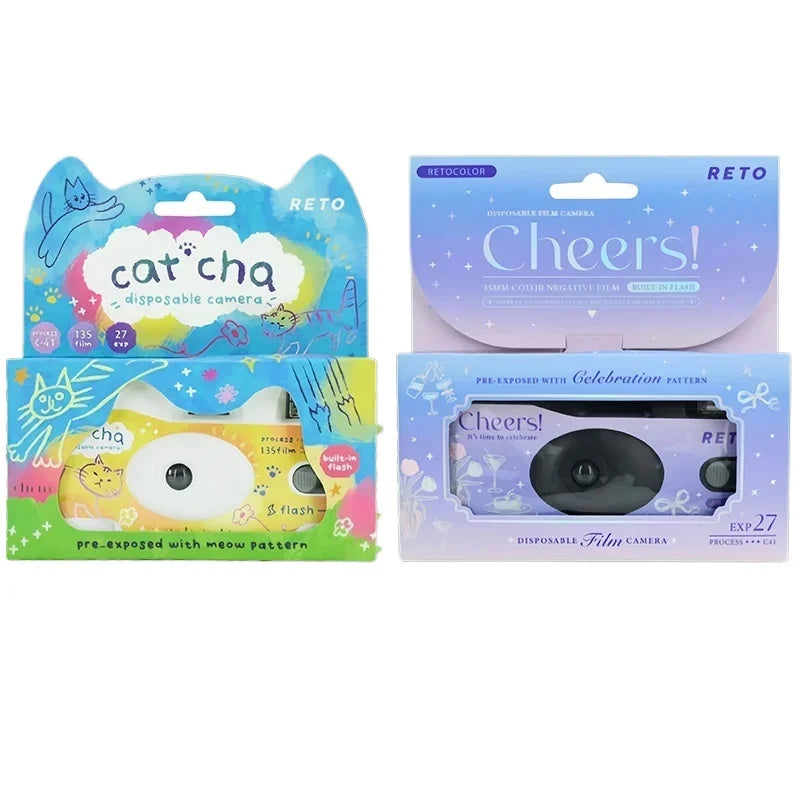 RETO Catcha/Cheers Special Effects Disposable Film Camera with 27 Shots Available