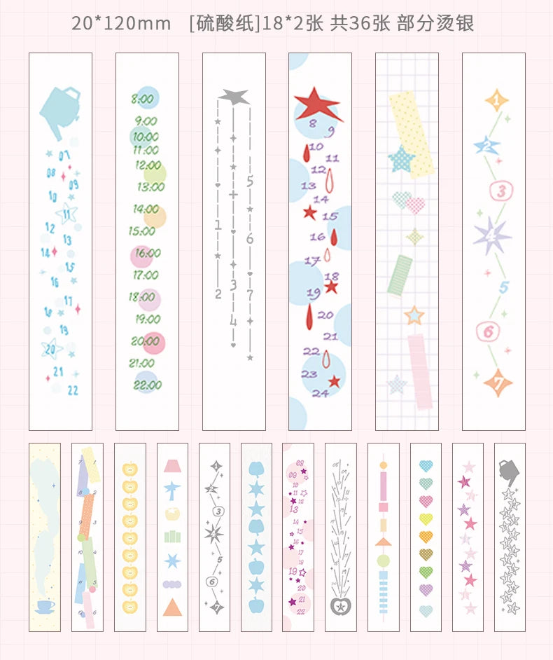120 Sheet Long Strip Pad of Paper