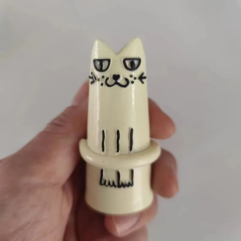 Mildly Ugly Ceramic Kitten Vase