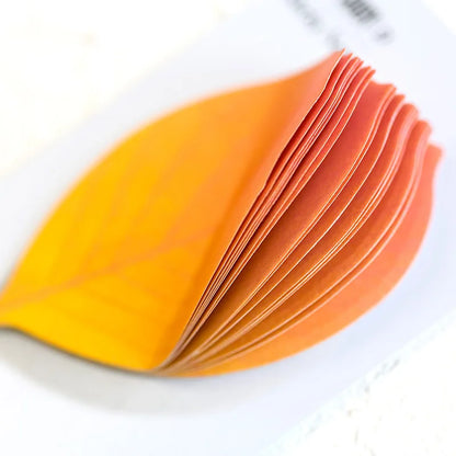 25 Sheet Die-Cut Leaf Memo Pad