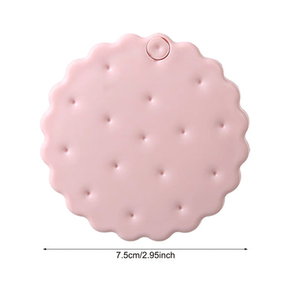 Versa. Q Pastel Cookie Folding Mirror with Comb