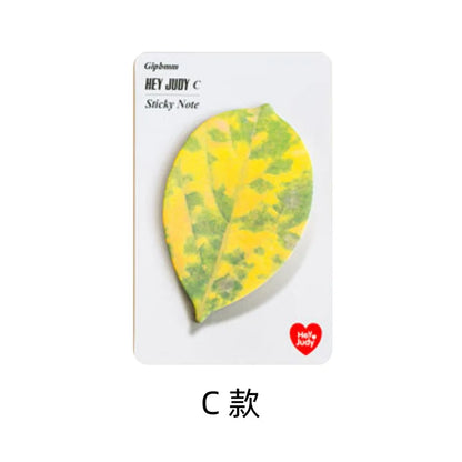 25 Sheet Die-Cut Leaf Memo Pad