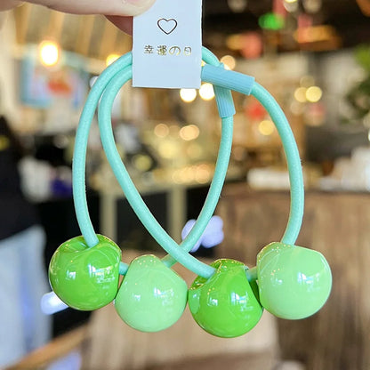 幸運の日 (Lucky Day) Elastic Ball Hair Tie Pack of 2
