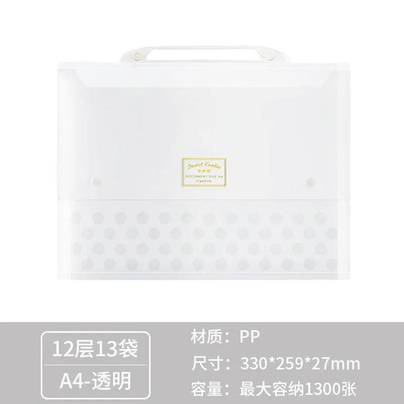 KOKUYO Pastel Cookie 13 Pocket Expanding File Folder
