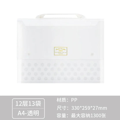 KOKUYO Pastel Cookie 13 Pocket Expanding File Folder