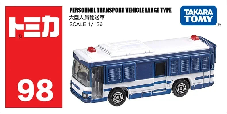 Takara Tomy Tomica Diecast 1/64 Police Car Series Fire Truck Ambulance Vehicle Helicopter Alloy Model Kids Toys Boys