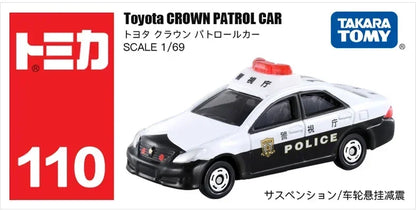 Takara Tomy Tomica Diecast 1/64 Police Car Series Fire Truck Ambulance Vehicle Helicopter Alloy Model Kids Toys Boys