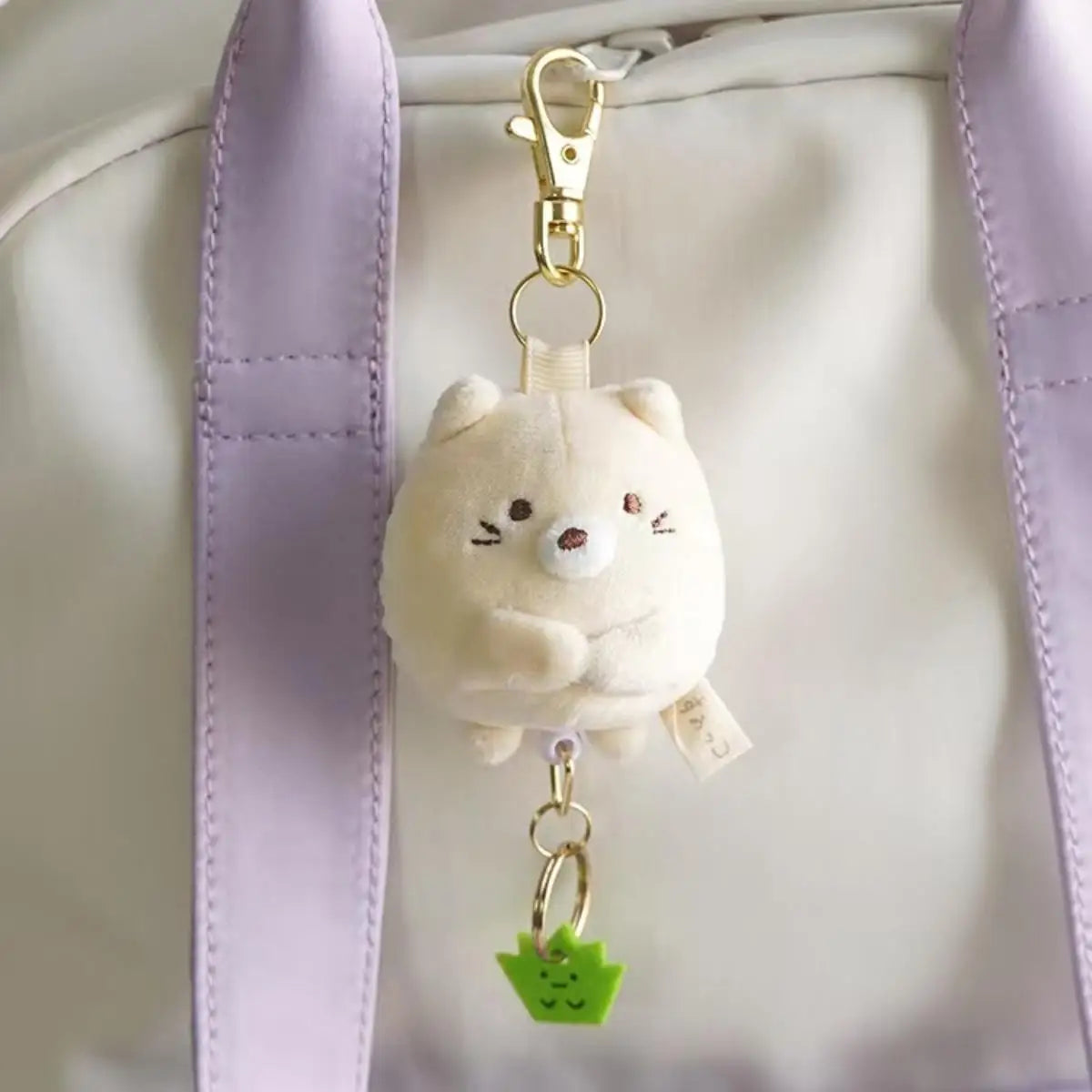 Sumikkogurashi Plush Keychain Cute Penguin Bag Pendant Kawaii Fried Shrimp Soft Stuffed Animal  Accessories For Birthday Gift
