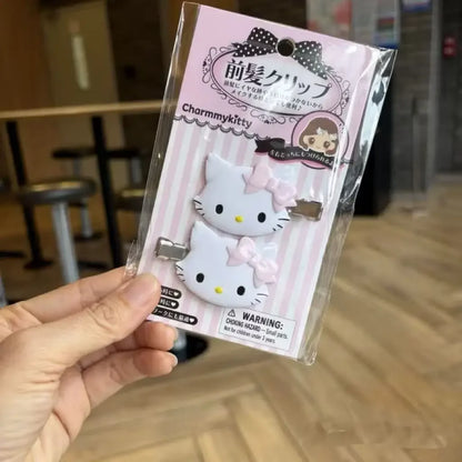 New Sanri Charmmy Kitty Hair Clips Cartoon Decor Barrette Clip Fashion Women Seamless Bangs Clip Cute Duckbill Clip for Party