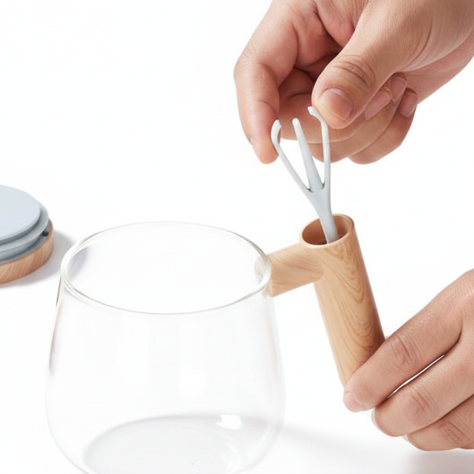 Minimalistic Self-Stirring Mug