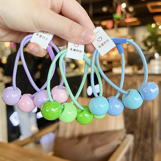 幸運の日 (Lucky Day) Elastic Ball Hair Tie Pack of 2