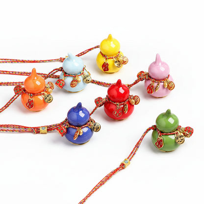 Mini Lucky Ceramic Gourd Ornament