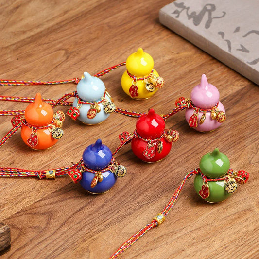 Mini Lucky Ceramic Gourd Ornament