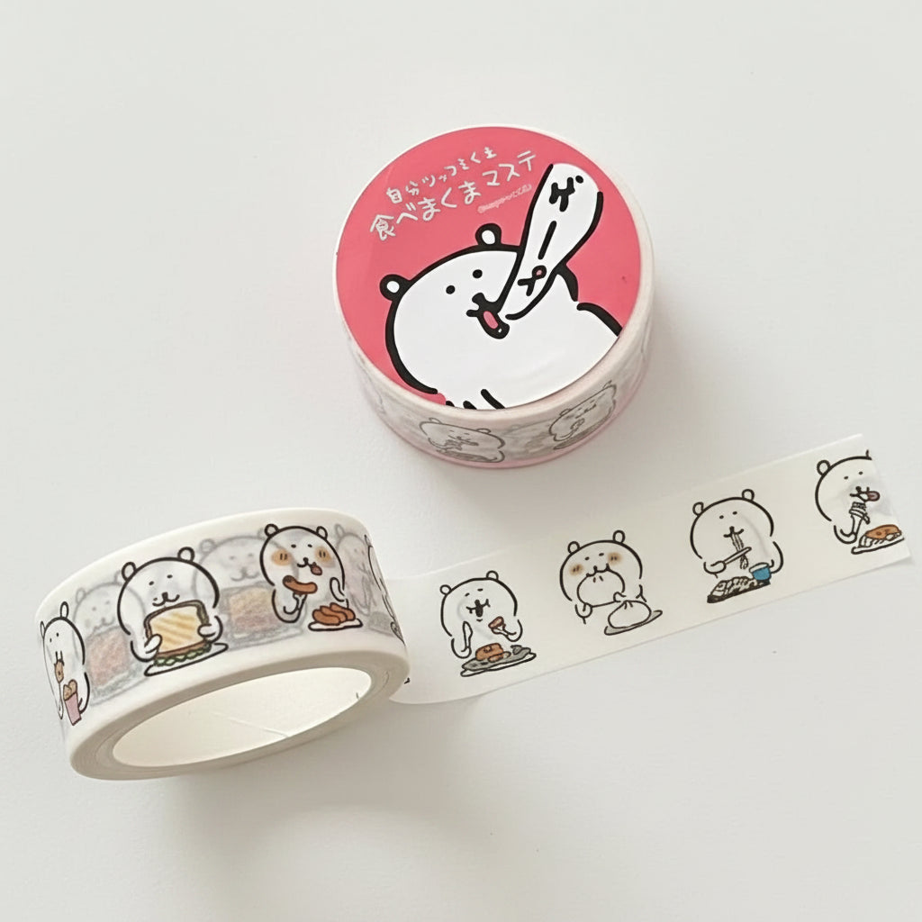 San-X Bear Characters Washi Tape Roll