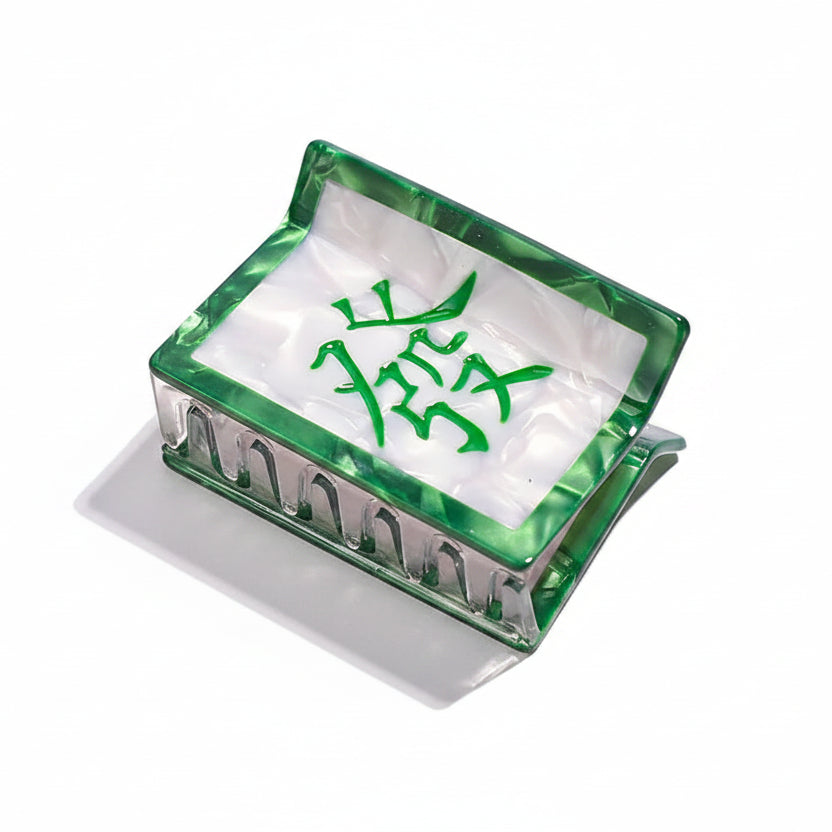 Mahjong Hair Claw Clip