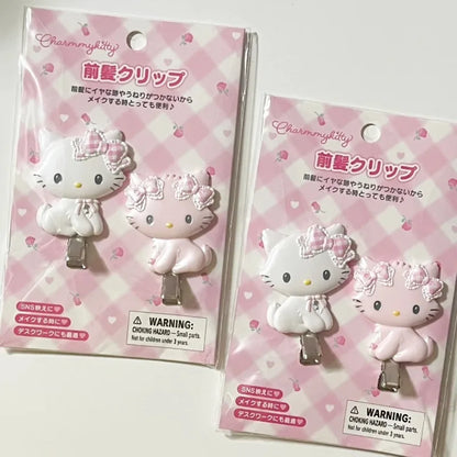 New Sanri Charmmy Kitty Hair Clips Cartoon Decor Barrette Clip Fashion Women Seamless Bangs Clip Cute Duckbill Clip for Party