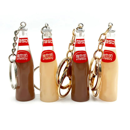 Simulated Bottle of Vitasoy Keychain