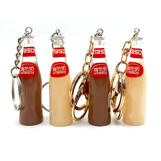 Simulated Bottle of Vitasoy Keychain