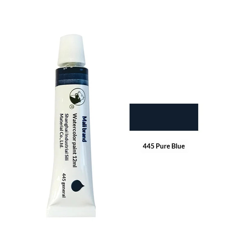 Marie's 36 Colors Watercolor Paint Set 12ml Aluminum Tube Single Refill Pigment for Artist Hand Painting Art Drawing Supplies