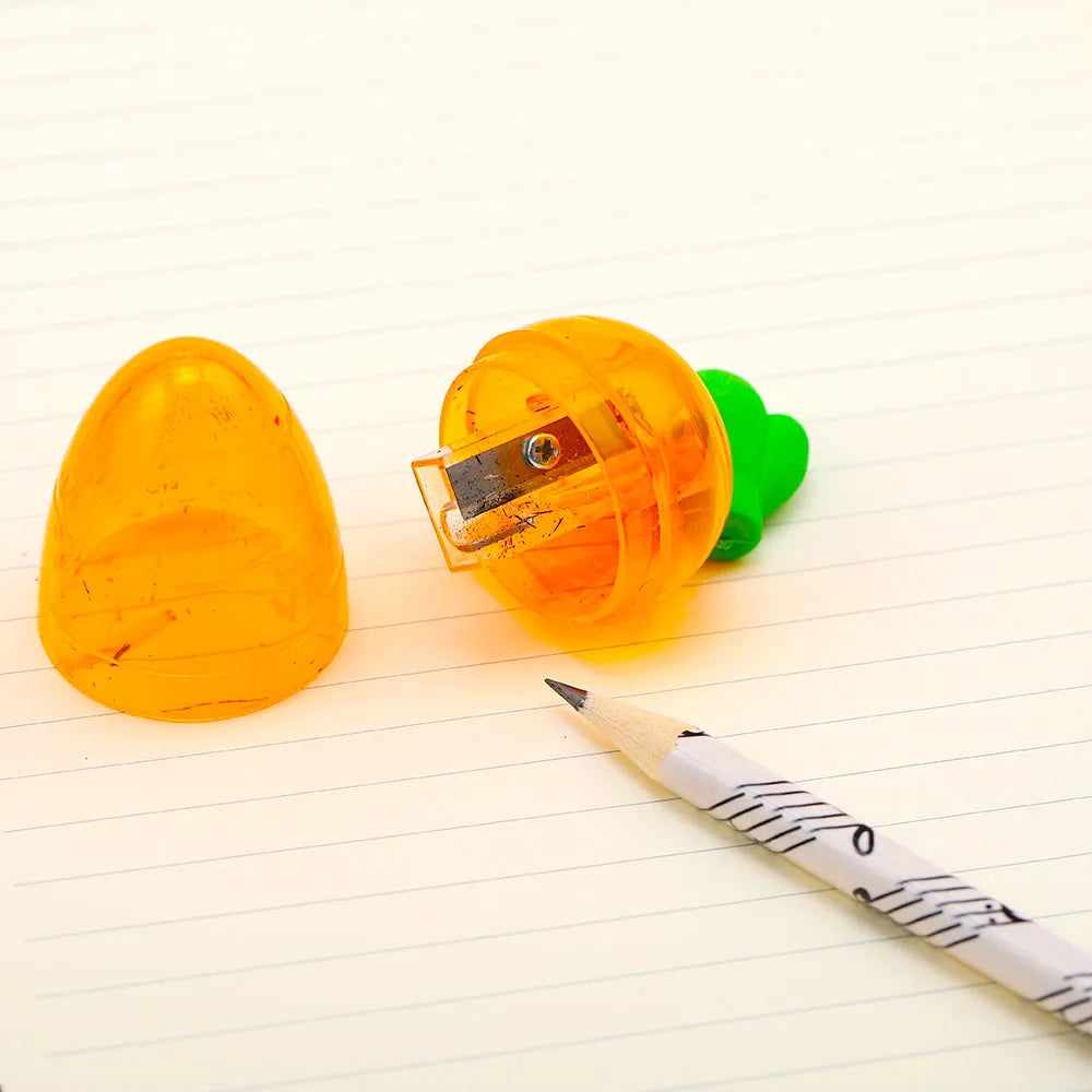 Carrot Pencil Sharpener With Eraser