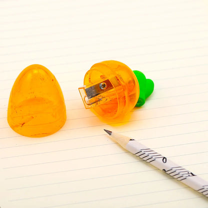Carrot Pencil Sharpener With Eraser