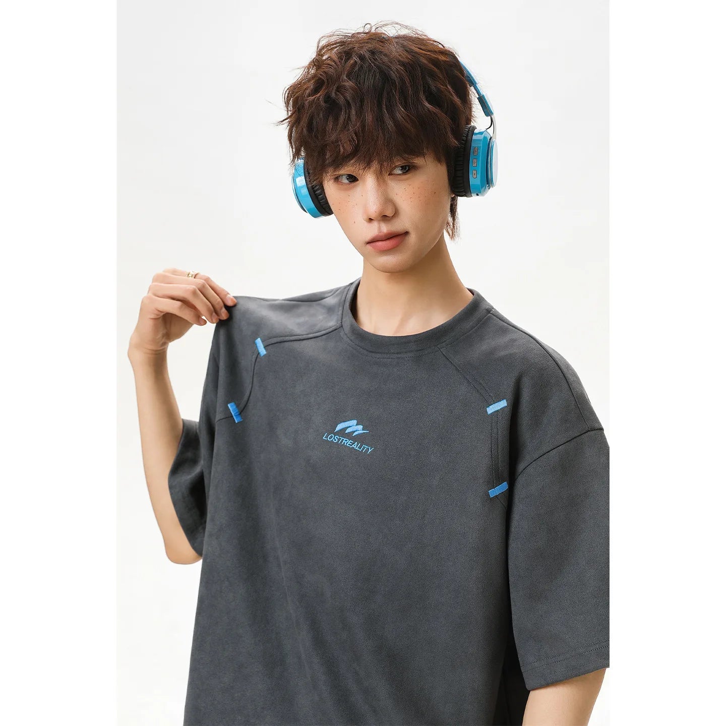 Textured Cotton T-Shirt