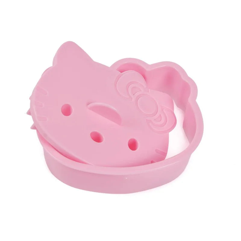 kawaii Hello Kitty Breakfast Sandwich Mold Anime KT Cartoon Bread Biscuit Embosser Cake Tool Diy Making Mold Kitchen Accessories