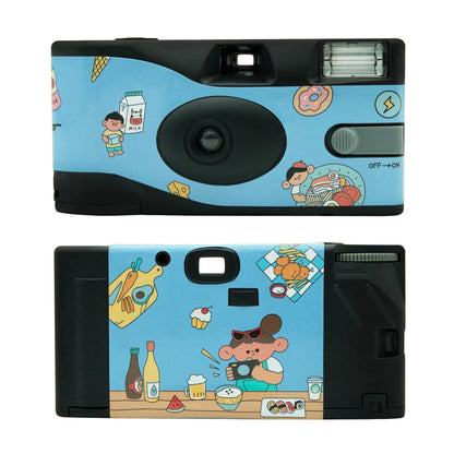 FYE Camera 27 Exposure Photos 31mm F11 30mm F9 ISO400 FYE Retro Camera New Single Use One Time Disposable Film Camera with Flash