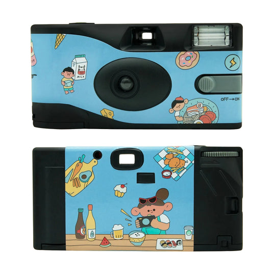 FYE Camera 27 Exposure Photos 31mm F11 30mm F9 ISO400 FYE Retro Camera New Single Use One Time Disposable Film Camera with Flash