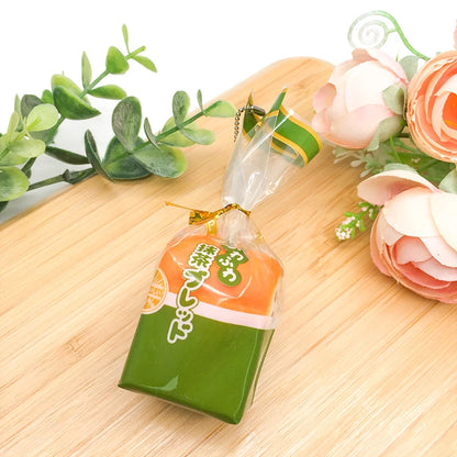Soft Bread Keychain Taiwan Simulation Toast Bread Keychain Milk Flavor PU Foam Slow Rebound Squeezable Joyful Decoration