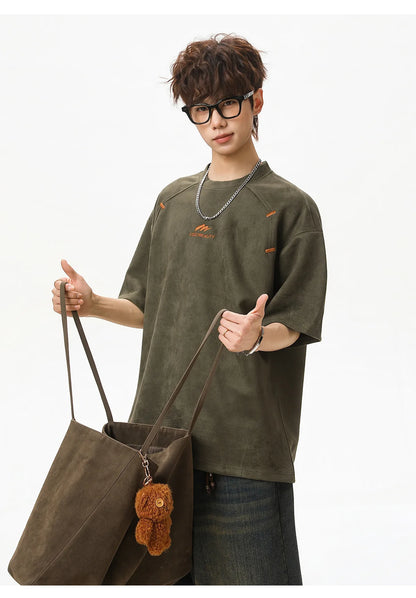 Textured Cotton T-Shirt