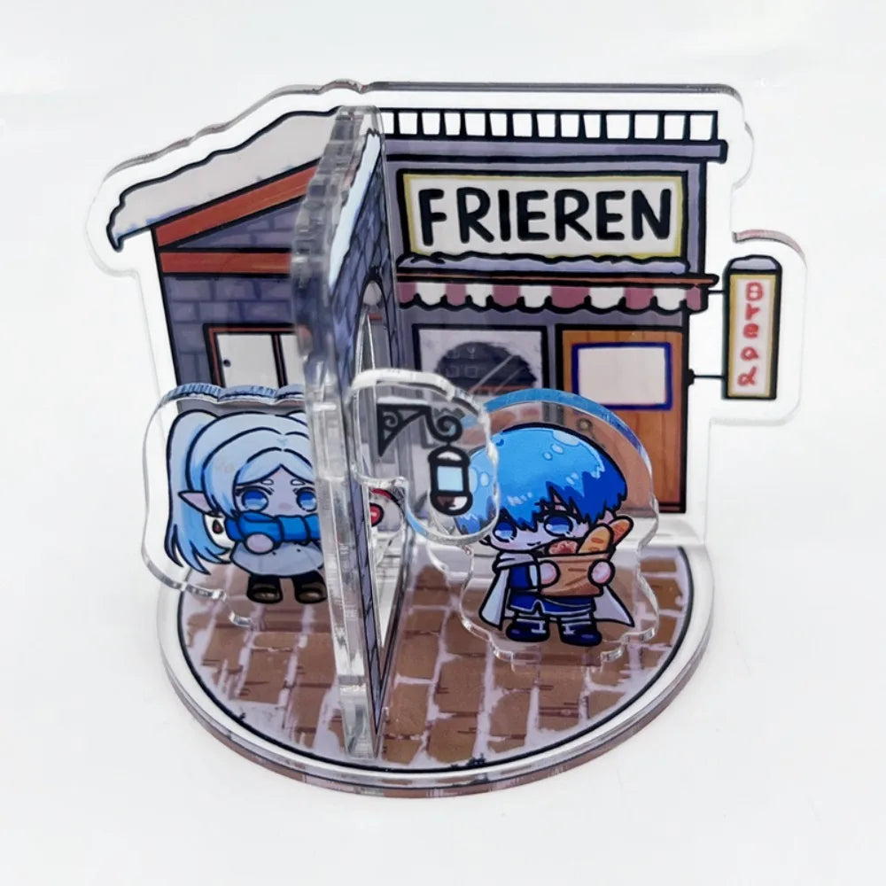 Frieren: Beyond Journey's End Acrylic Stand Figure Frieren Himmel Anime Peripherals Cute Q-version Original Desktop Ornament New
