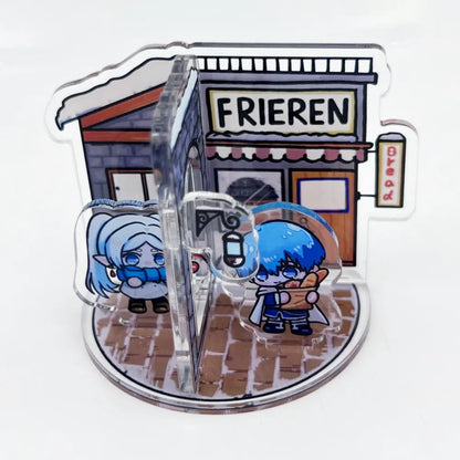 Frieren: Beyond Journey's End Acrylic Stand Figure Frieren Himmel Anime Peripherals Cute Q-version Original Desktop Ornament New
