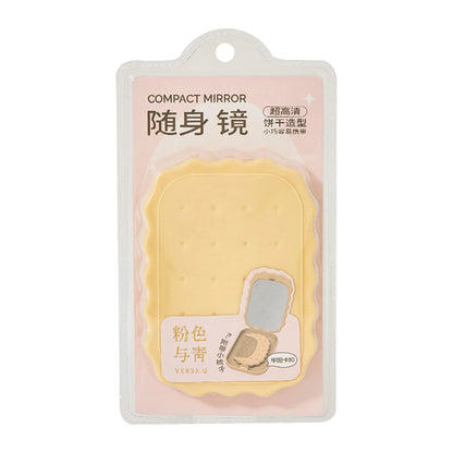 Versa. Q Pastel Cookie Folding Mirror with Comb